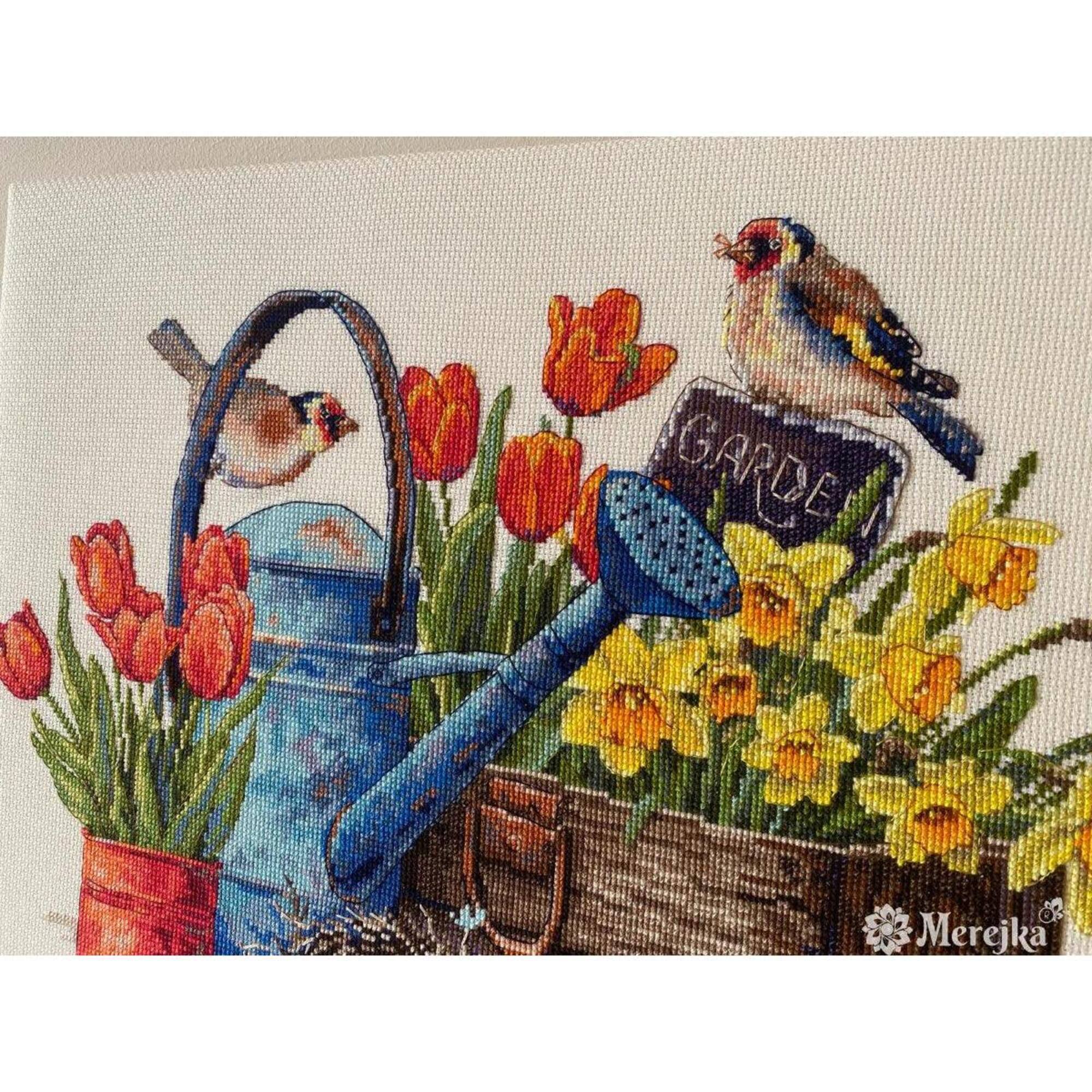 Merejka® Spring Garden Counted Cross Stitch Kit